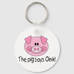 Das Schwein sagt Oink Schlüsselanhänger