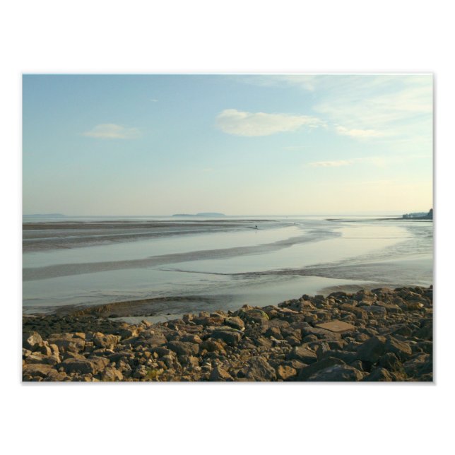 Das schwere Estuar in der Nähe der Cardiff Bay Fotodruck (Vorne)
