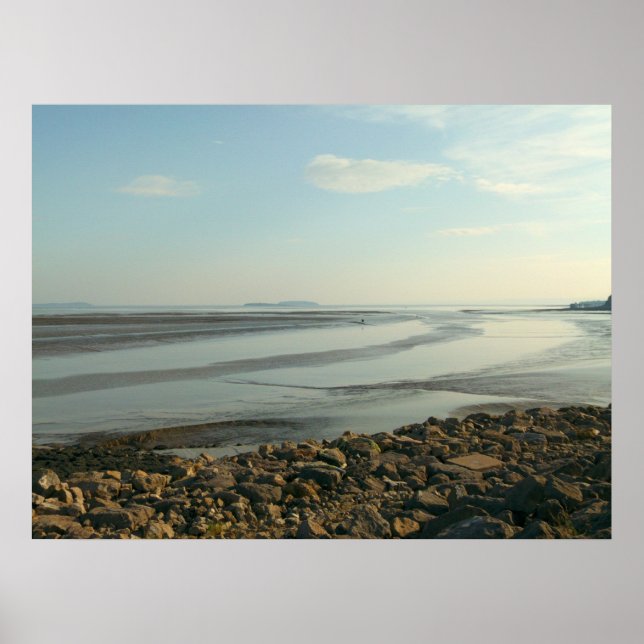 Das schwere Estuar in der Nähe der Cardiff Bay Poster (Vorne)