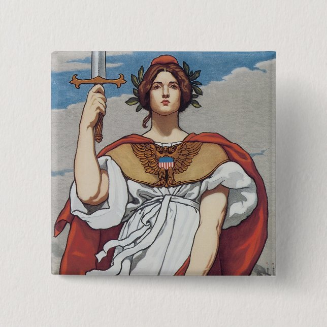 Das Schwert wird Gezeichnet, die Marine hält es au Button (Vorderseite)