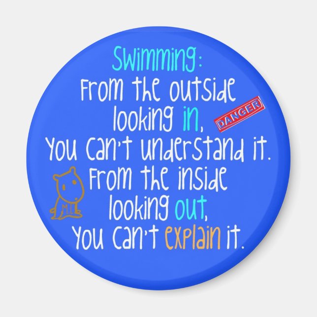 Das Schwimmbad mit Ausblick Magnet (Vorne)