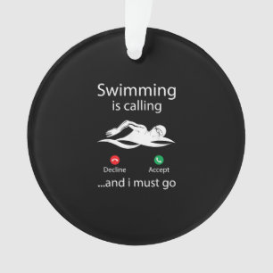 Das Schwimmen ist eine abnehmende Annahme und ich Ornament