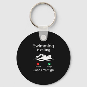 Das Schwimmen ist eine abnehmende Annahme und ich Schlüsselanhänger