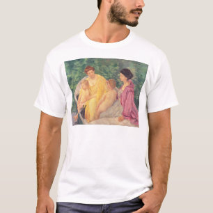 Das Schwimmen oder zwei Mütter u. ihre Kinder auf T-Shirt