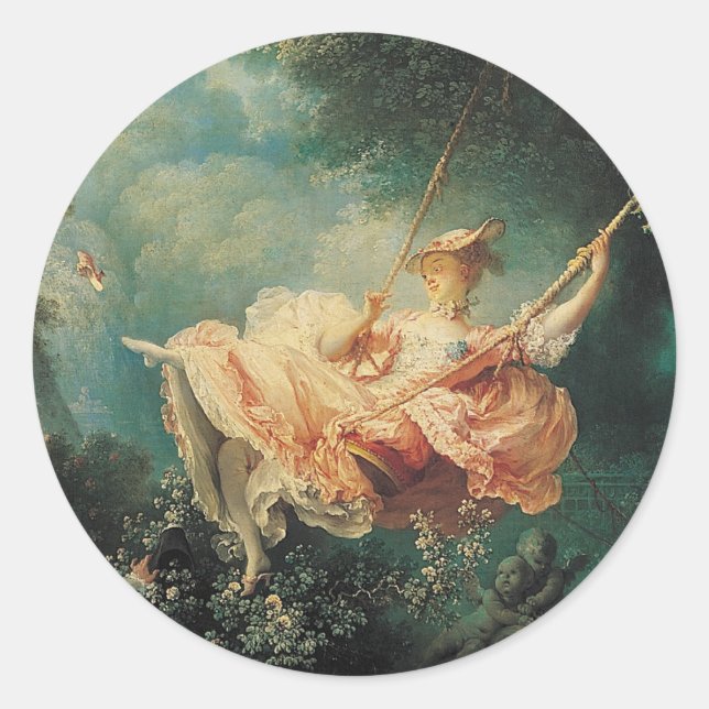 DAS SCHWIMMENDE, grüne, blaugelbe Runder Aufkleber (Vorderseite)