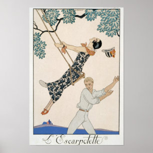 Das Schwingen, 1923 (pochoir Druck) Poster