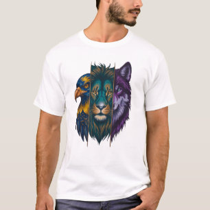 Das Schwungvolle Wilde Trio 🐾   Herren T-Shirt