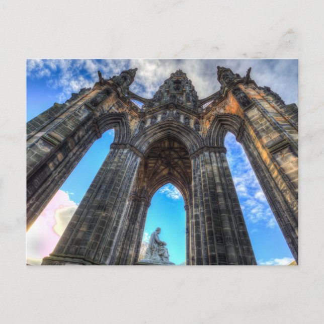 Das Scott Memorial Edinburgh Postkarte (Vorderseite)