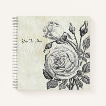Das Secret Garden Notebook der Rose
