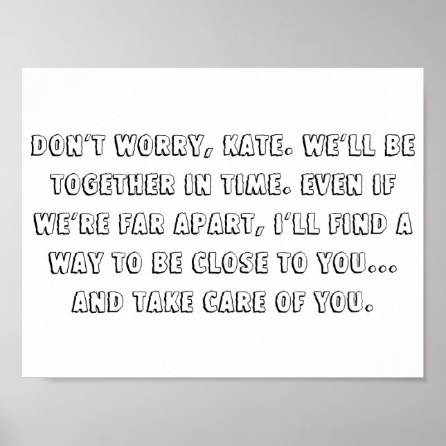 Das Seehaus zitiert 11" x 8,5" Poster (Vorne)