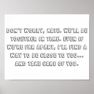 Das Seehauszitat 11" x 8,5" Plakat