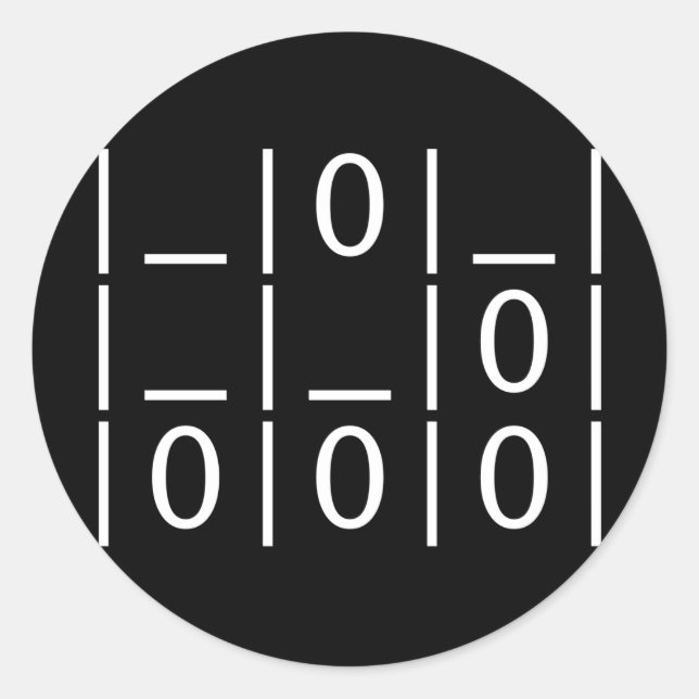 Das Segelflugzeug: Ein universeller Runder Aufkleber (Vorderseite)