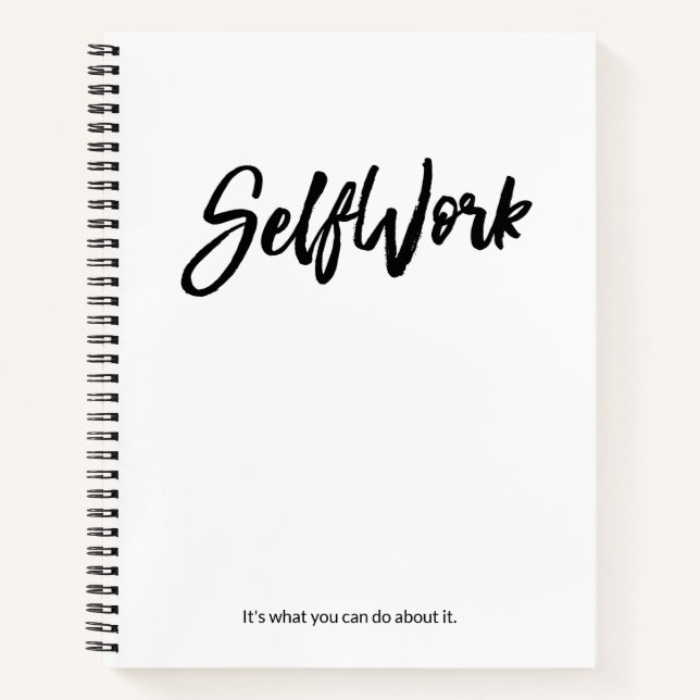 Das SelfWork-Journal-Notebook Notizbuch (Vorderseite)