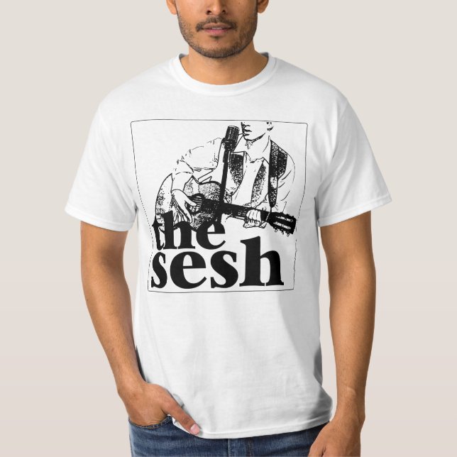 "Das sesh" der Männer Logo-Weiß T-Shirt (Vorderseite)