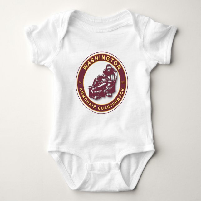 Das Sessel Quarterback - Washington Football Baby Strampler (Vorderseite)