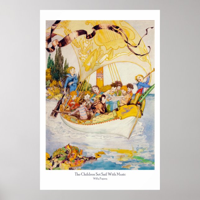 Das Set für Kinder segelt mit Musik - Willy Pogani Poster (Vorne)