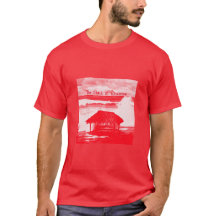 Das Shack @ Windansea Red Halftone-Bild auf einem 
