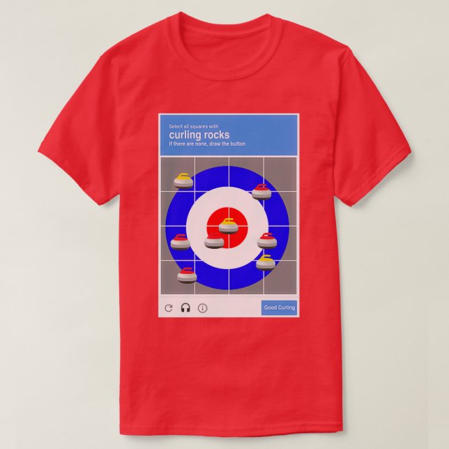 Das Shirt Curling Rocks finden (Design vorne)