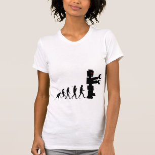 Das Shirt der Frau der Roboter-Evolutions-2a