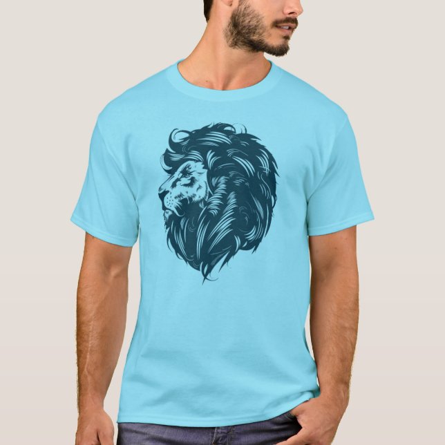 das Shirt der Männer mit Löwelogo (Vorderseite)