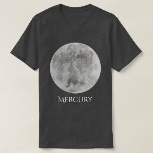 Das Shirt der Mercury-Planetwatercolor-Männer
