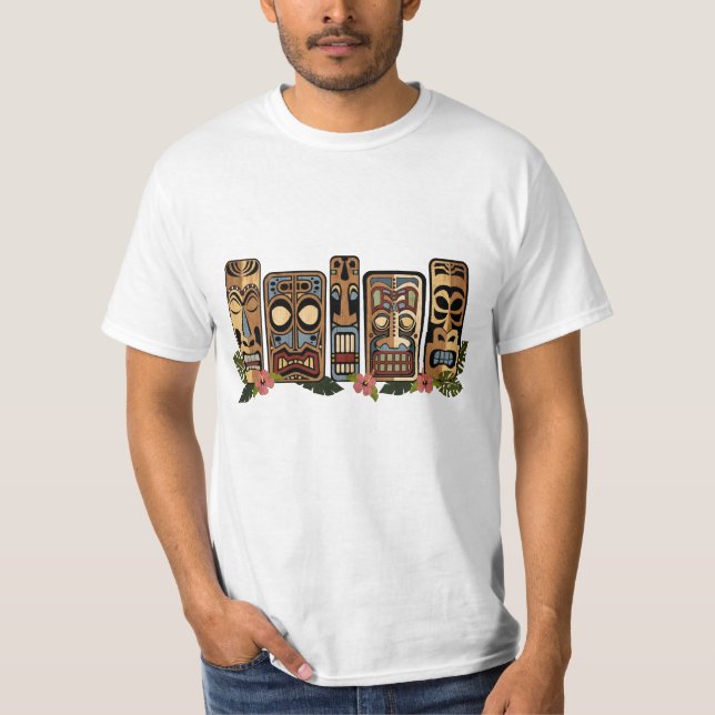 Das Shirt der Tiki Party-Männer (Vorderseite)