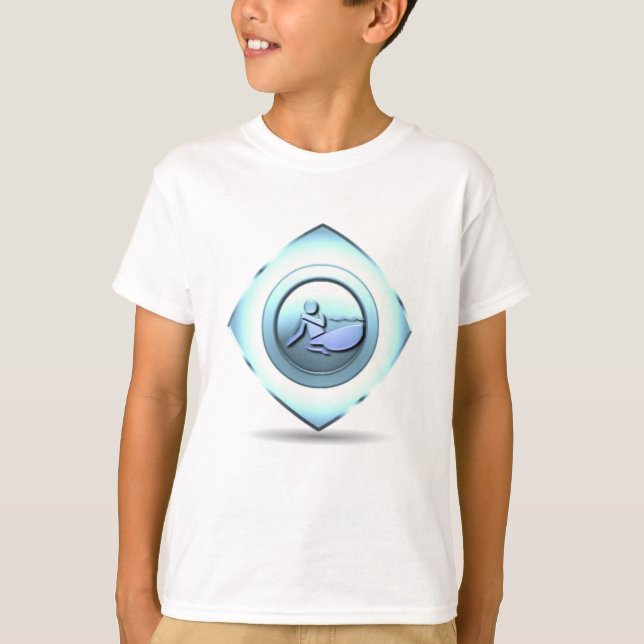 Das Shirt des Bootfahrt-Entwurfs-Kindes (Vorderseite)