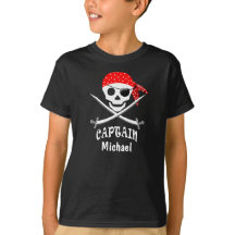 DAS SHIRT DES PIRATEN-KINDES - KAPITÄN