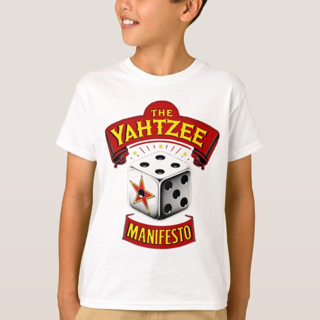 Das Shirt des Yahtzee-Manifests Kid (Vorderseite)
