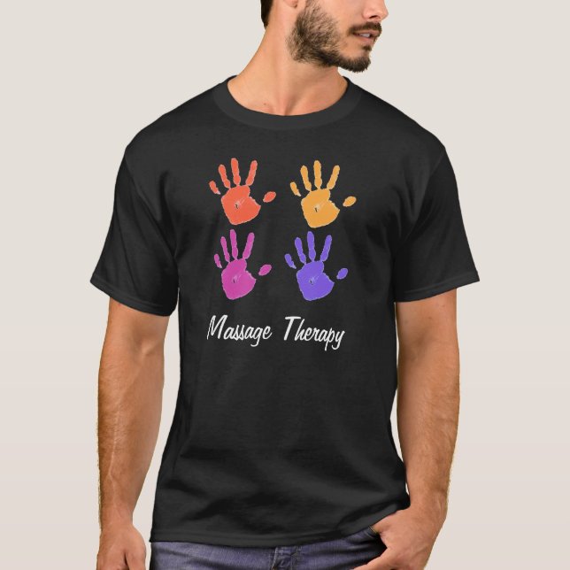 Das Shirt DK der Massage-Therapiemänner (Vorderseite)