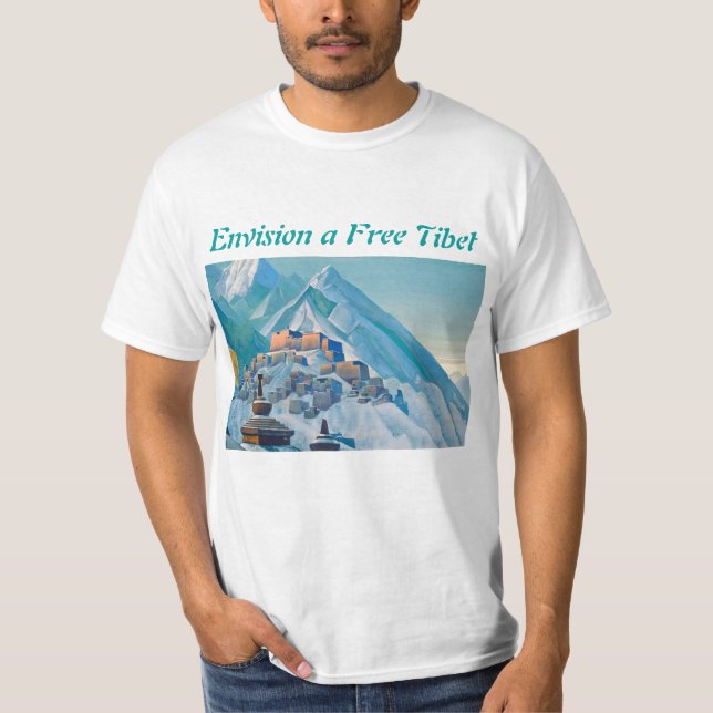 Das Shirt freier Tibet-Männer (Vorderseite)