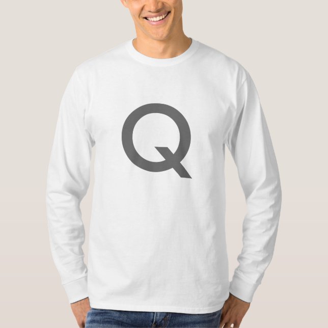 Das Shirt für lange Bremswirkung des Buchstabens " (Vorderseite)