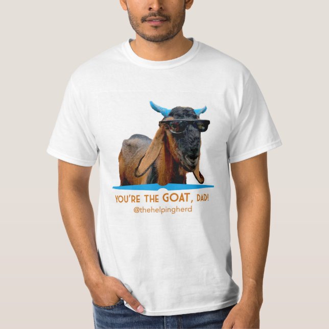 Das Shirt "GOAT Vater" (Vorderseite)