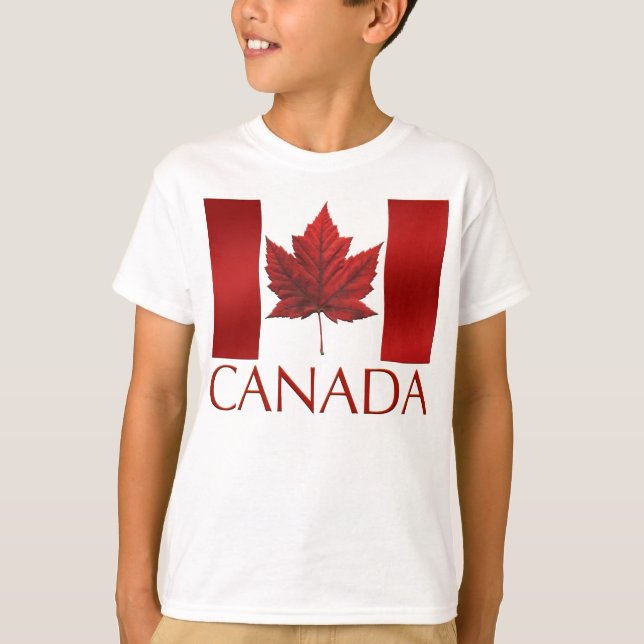 Das Shirt-Kanada-Kindes des Kanada-Flaggen-Kindes T-Shirt (Vorderseite)