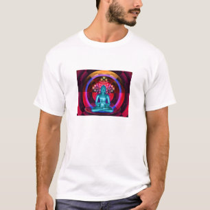 Das Shirt meditierender blauer Buddha-Männer