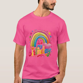Das Shirt Rainbow Birthday Women Teens