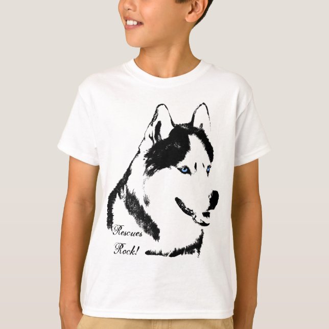 Das Shirt-Rettungs-Hundekindes des Kindes die T-Shirt (Vorderseite)