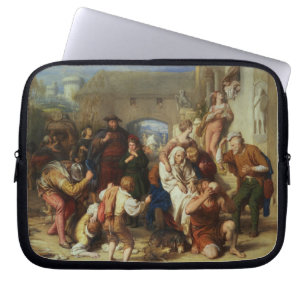 Das sieben Alter von Mann, 1835-8 (Öl) Laptopschutzhülle