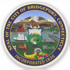 Das Siegel Bridgeport, Connecticut Aufkleber