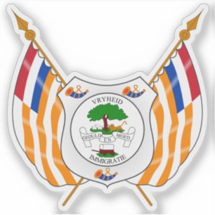 Das Siegel des Oranje-Freistaats, Republik Südafri Aufkleber