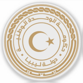 Das Siegel des Staat Libyens Aufkleber