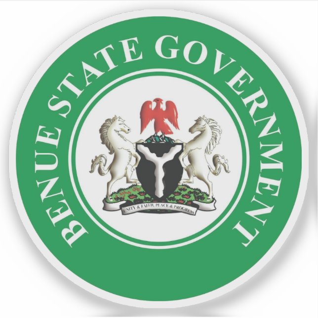 Das Siegel des Staat von Benue, Nigeria Aufkleber (Vorderseite)