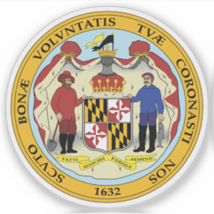 Das Siegel des Staat von Maryland Aufkleber