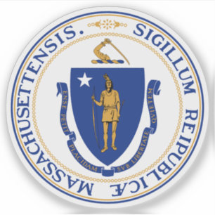 Das Siegel des Staat von Massachusetts Aufkleber