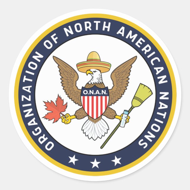 Das Siegel von O.N.A.N. - Unendlicher Jest Runder Aufkleber (Vorderseite)