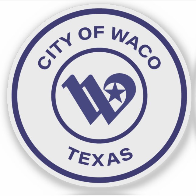 Das Siegel Waco, Texas Aufkleber (Vorderseite)