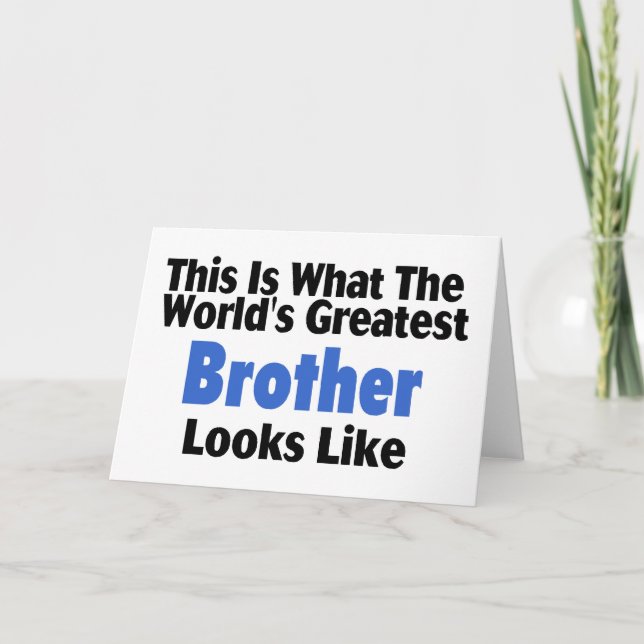 Das sieht der größte Bruder der Welt aus Karte (Vorderseite)