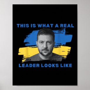 Das sieht ein echter Führer aus, als würde Zele un Poster