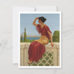Das Signal von John William Godward Postkarte