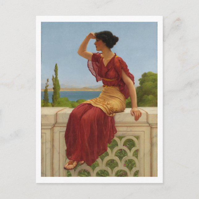 Das Signal von John William Godward Postkarte (Vorderseite)